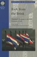 Back from the Brink: Thailand's Response to the 1997 Economic Crisis