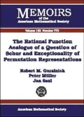 The Rational Function Analogue of a Question of Schur and Exceptionality of Permutation Representations