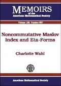 Noncommutative Maslov Index and Eta-Forms