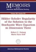 H'Older-Sobolev Regularity of the Solution to the Stochastic Wave Equation in Dimension Three