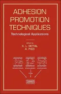 Adhesion Promotion Techniques Vol. 14 : Technological Applications