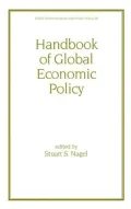 Handbook of Global Economic Policy, Vol. 78