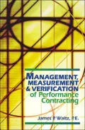 Management, Measurement and Verification of Performance Contracting