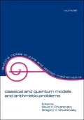 Classical and Quantum Models and Arithmetic Problems, Vol. 92