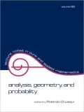 Analysis, Geometry, and Probability: Proceedings of the First Chilean Symposium on Mathematics, Vol. 96