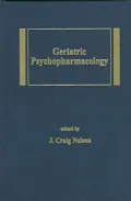 Geriatric Psychopharmacology