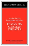 Essays On German Theater, Vol. 83