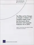 Effects of the Nopanges in Nopapter 7 Debtors Lien-