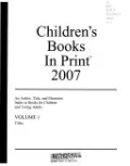 Children's Books in Print, 2007