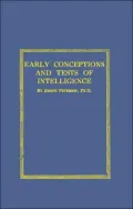 Early Conceptions and Tests of Intelligence