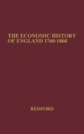 Economic History of England, 1760-1860.