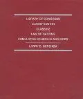 Library of Congress Classification Class Kz Law of Nations Cumulative Schedule and Index, 1998
