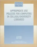 Appropriate Use Policies for Computers in College/University Libraries: Clip Note #31