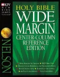New King James Wide Margin Reference Bible Black