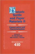 Historic Textile and Paper Materials, II: Conservation and Characterization (ACS Symposium Series)