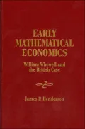 Early Mathematical Economics