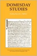 Domesday Studies
