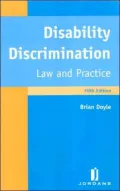 Disability Discrimination Law And Practice