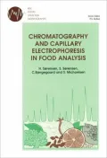 Chromatography and Capillary Electrophoresis in Food Analysis