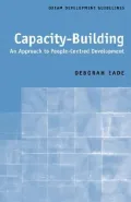 Capacity-Building : An Approach to People-Centered Development