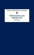 Shakespeare and Machiavelli