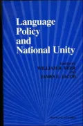 Language Policy and National Unity