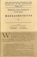 Documentary History of the Ratification of the Constitution Ratification of the Constitution...