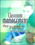 Classroom Management That Works: Research-Based Strategies for Every Teacher