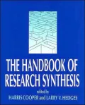 Handbook of Research Synthesis