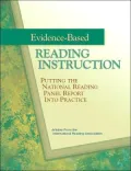 Evidence-Based Reading Instruction: Putting the National Reading Panel Report into Practice