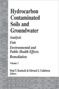 Hydrocarbon Contaminated Soils and Groundwater : Analysis, Fate, Environmental and Public Health Effects Remediation