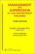 Management and Supervision of Law Enforcement Personnel