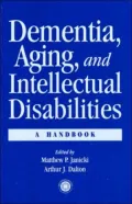 Dementia and Aging Adults with Intellectual Disabilities: A Handbook