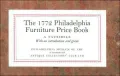 1772 Philadelphia Furniture Price Book: A Facsimile