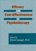 Efficacy and Cost-Effectiveness of Psychotherapy