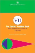 Contest Problem Book VII: American Mathematics Competitions, 1995-2000 Contests