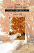 Canadian Literature in English: Volume One