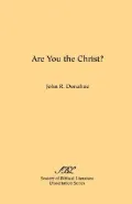 Are You the Christ?: The Trial Narrative in the Gospel of Mark
