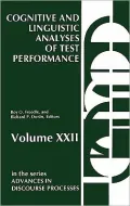 Cognitive and Linguistic Analyses of Test Performance