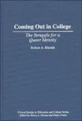 Coming Out In College by Robert A. Rhoads — book cover