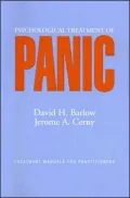 Psychological Treatment of Panic
