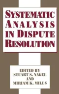 Systematic Analysis In Dispute Resolution