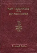 Saint Joseph Vest Pocket New Testament: New American Bible (NAB), red bonded leather, gold-edged