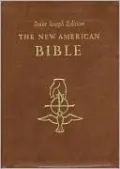 Saint Joseph Gift Bible, Deluxe Full Size Print Edition: New American Bible (NAB), brown bonded leather
