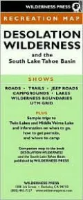 Desolation Wilderness and the South Lake Tahoe Basin Recreation Map