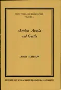Matthew Arnold and Goethe