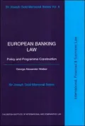 European Banking Law Policy and Programme Construction