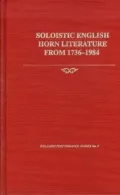 Soloistic English Horn Literature (1736-1984)