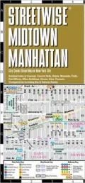 Streetwise Midtown Manhattan Map - Laminated City Center Street Map of Midtown Manhattan, NY - Folding Pocket Size Travel Map With Subway