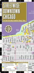 Streetwise Downtown Chicago Map - Laminated Street Map of Downtown Chicago, Illinois - Folding Pocket Size Travel Map With Metro